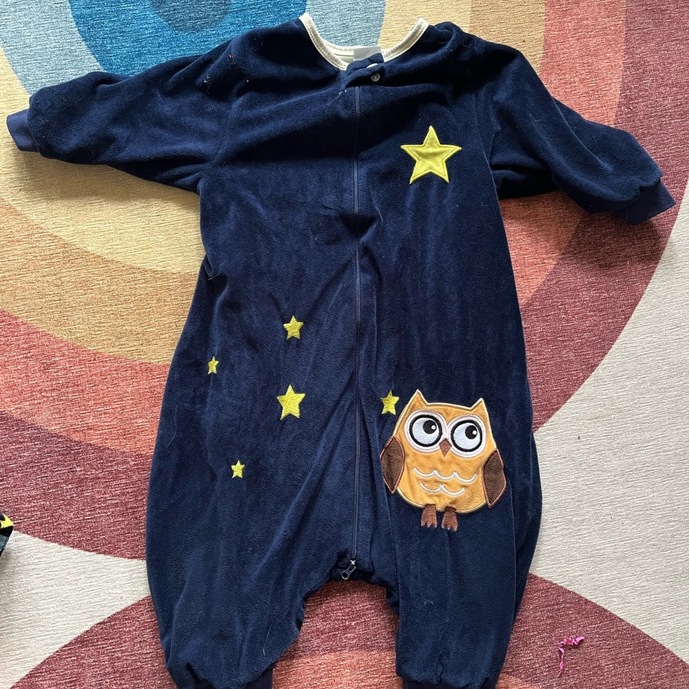 Navy Blue Owl Sleep Sack